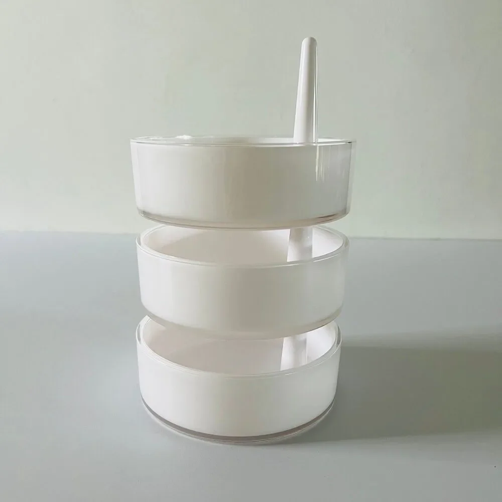 UMBRA Acrylic Pivoting 3 Tier Stackable Swerving Jewelry Accessories Holder